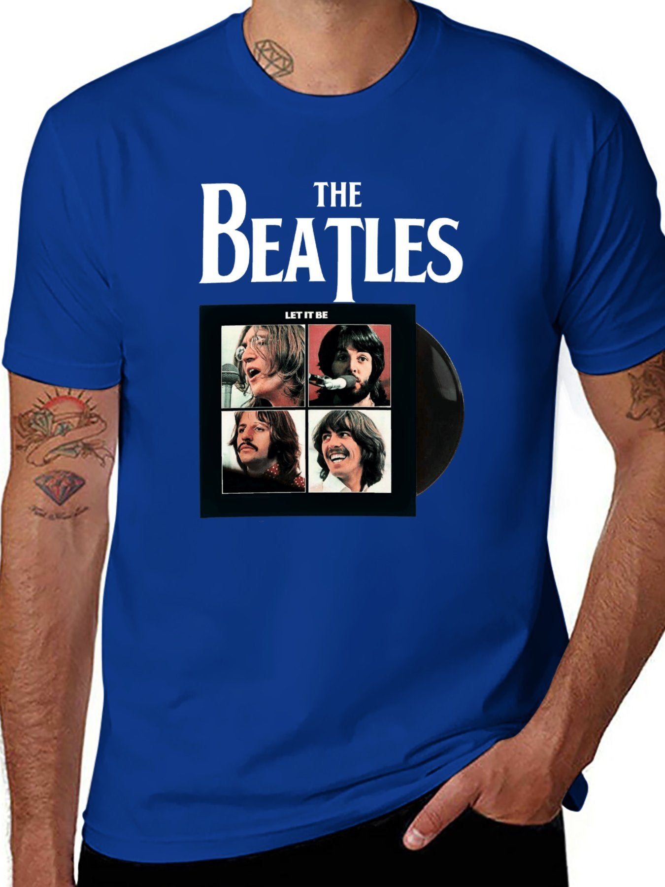 Music Unisex Cotton T-Shirt with Front Heat Transfer Print Xbb950j4vnug