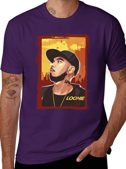 Music Unisex Cotton T-Shirt with Front Heat Transfer Print Xbbxy2mtjzbc