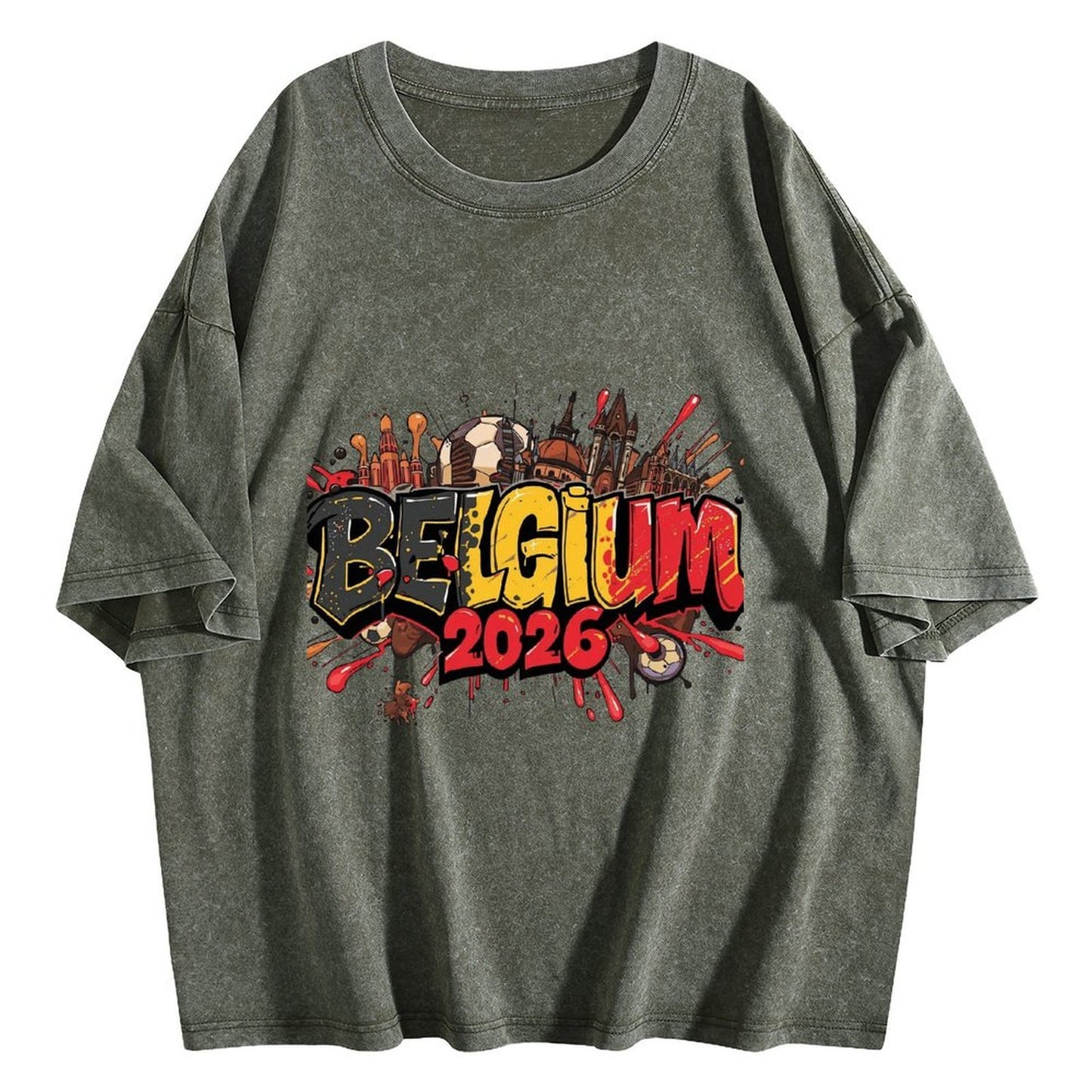 2026 World Cup Cotton T-Shirt Belgium
