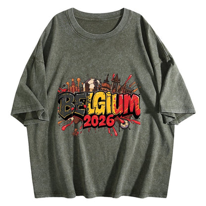 2026 World Cup Cotton T-Shirt Belgium