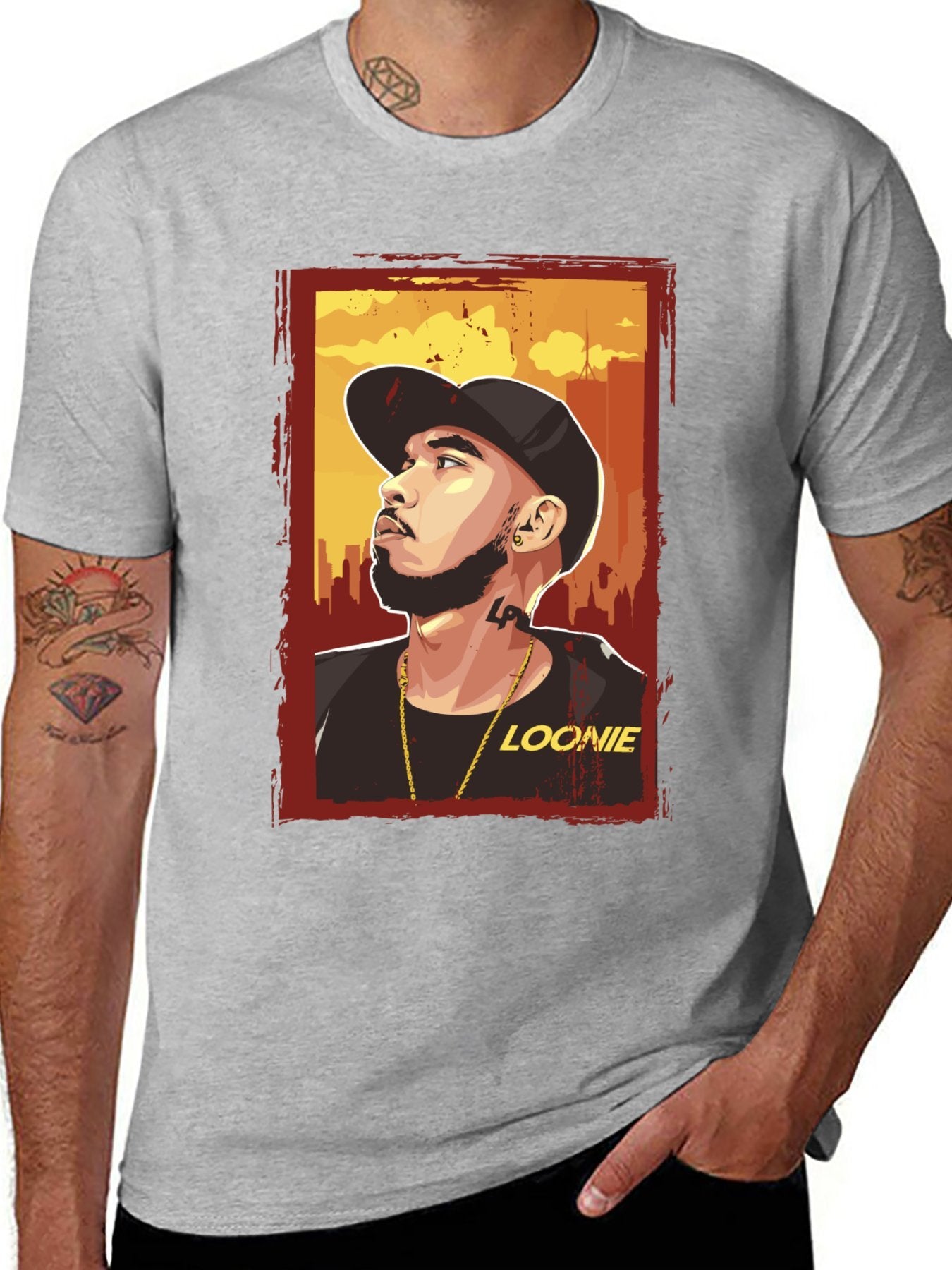 Music Unisex Cotton T-Shirt with Front Heat Transfer Print Xbbxy2mtjzbc
