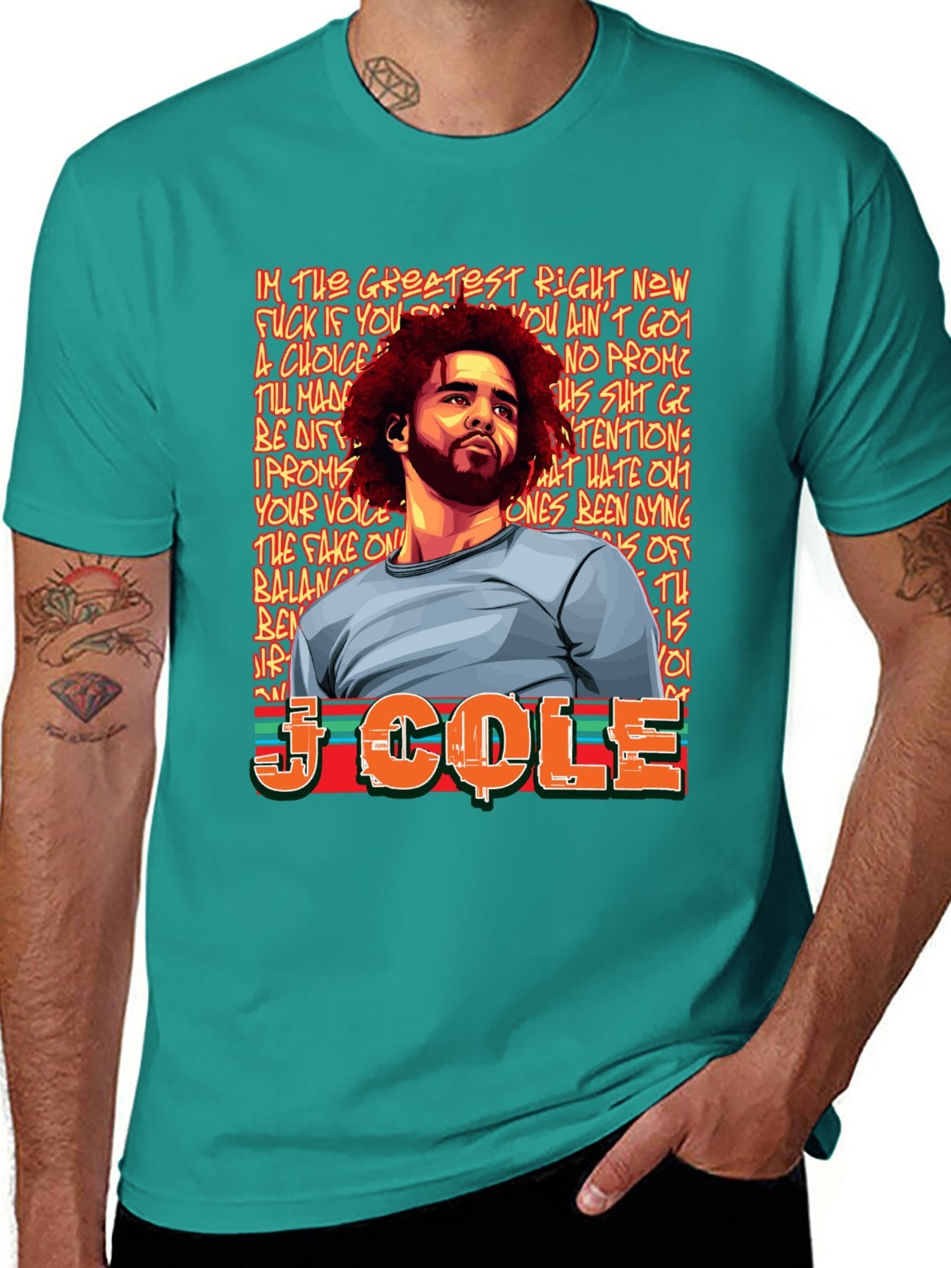 Music Unisex Cotton T-Shirt with Front Heat Transfer Print Xbbxy8gh6cvm