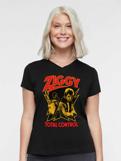 V-neck Women's Cotton T-shirt ZIGGY TOTAL CONTROL