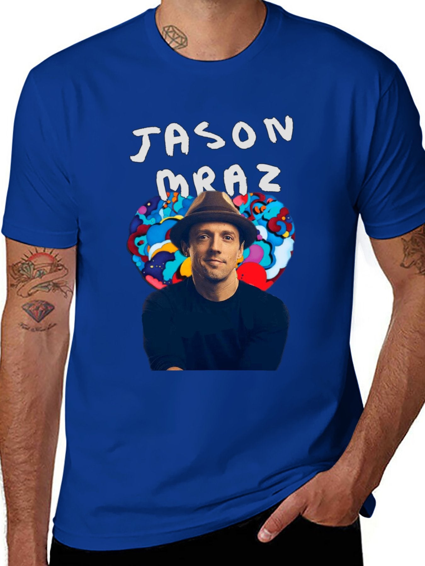Music Unisex Cotton T-Shirt with Front Heat Transfer Print Xbbxosuzexyv