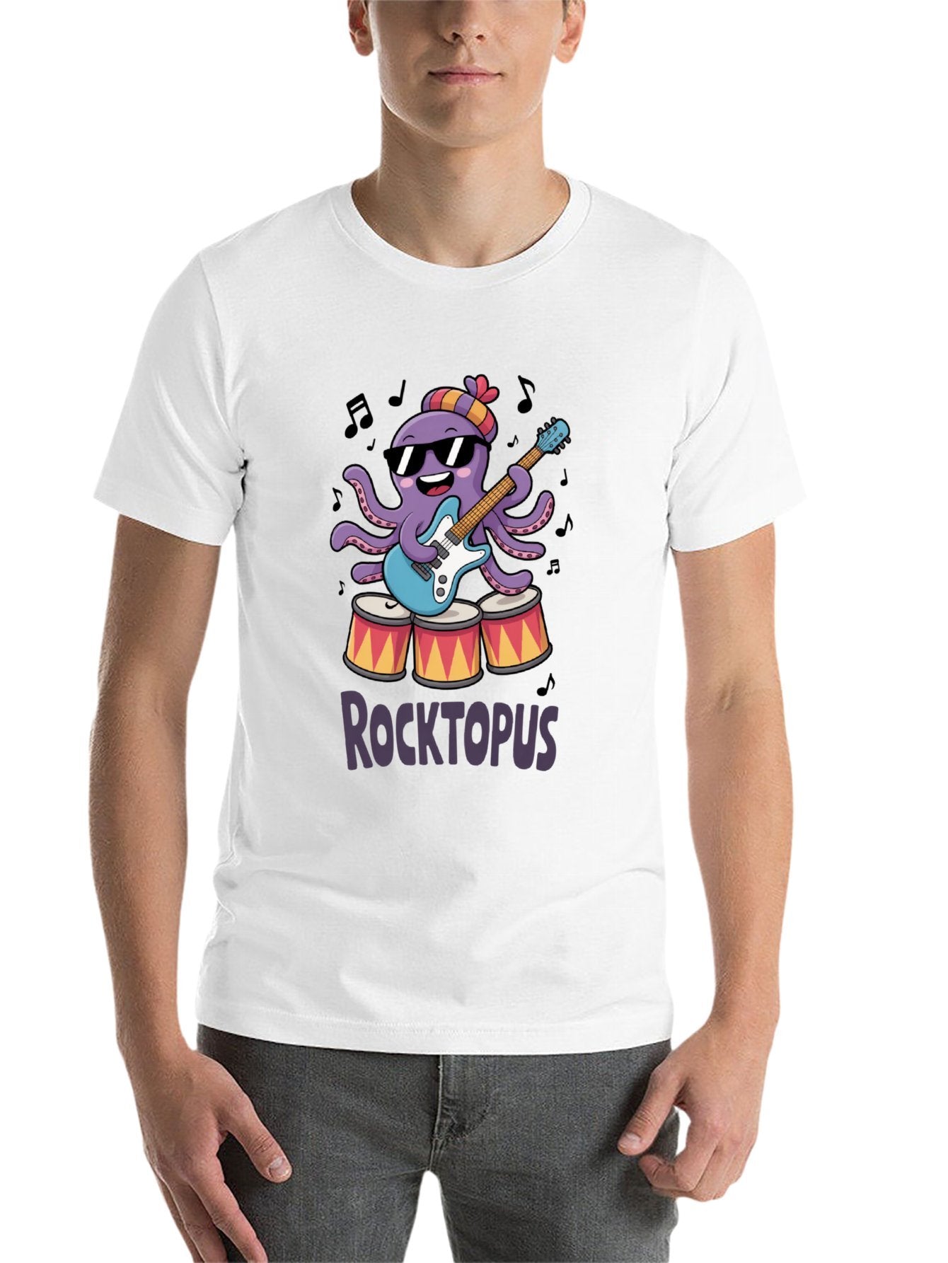 Funny Animals Unisex Cotton T-Shirt with Front Heat Transfer Print Xg2wd2s0cmem