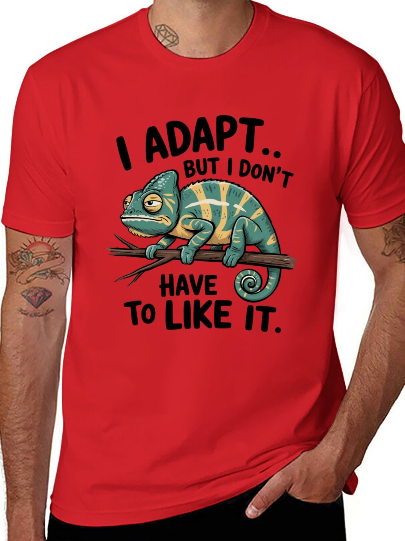 Funny Animals Unisex Cotton T-Shirt with Front Heat Transfer Print Xg2wdsfcplrx