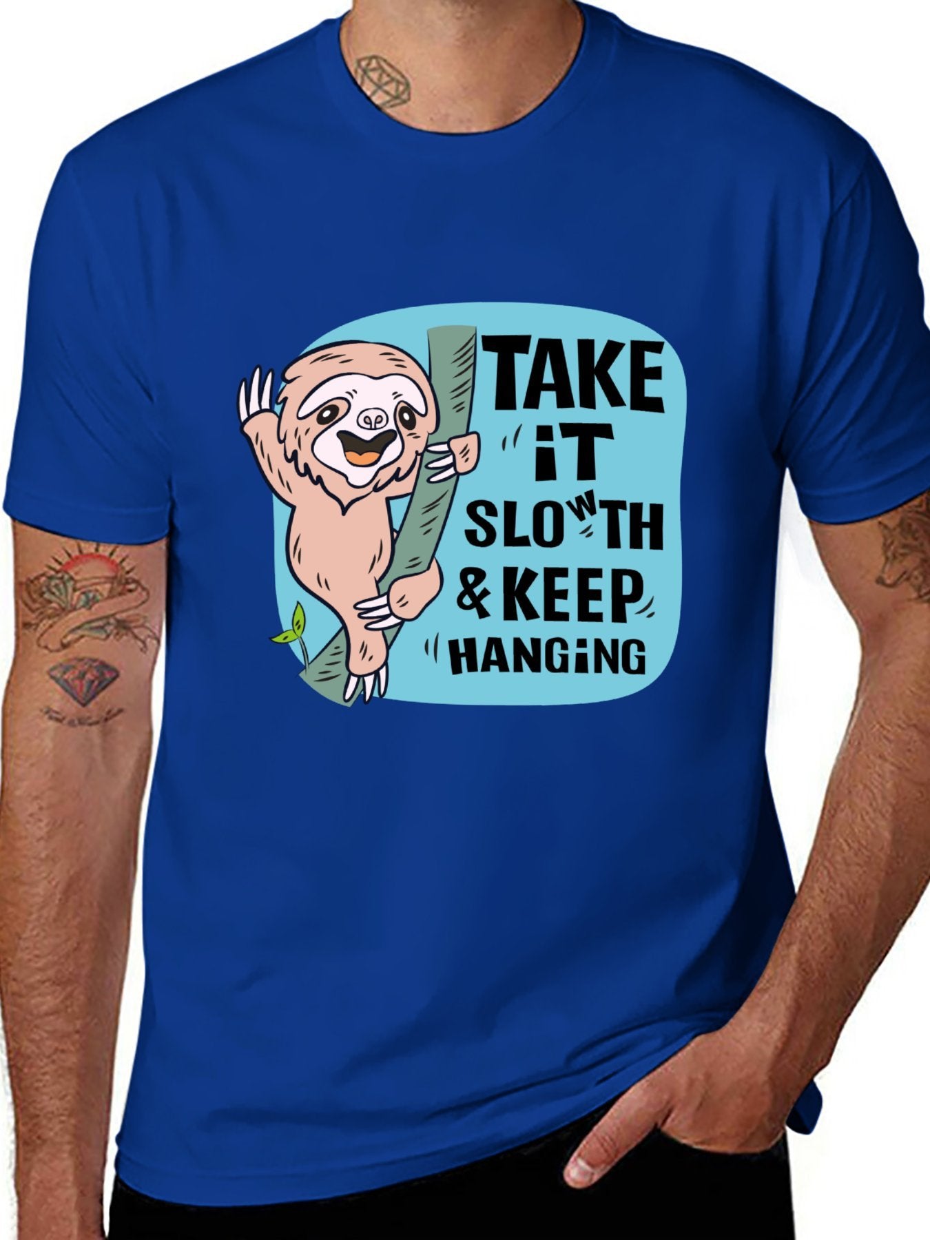 Funny Animals Unisex Cotton T-Shirt with Front Heat Transfer Print Xg2wdd3dtmrg