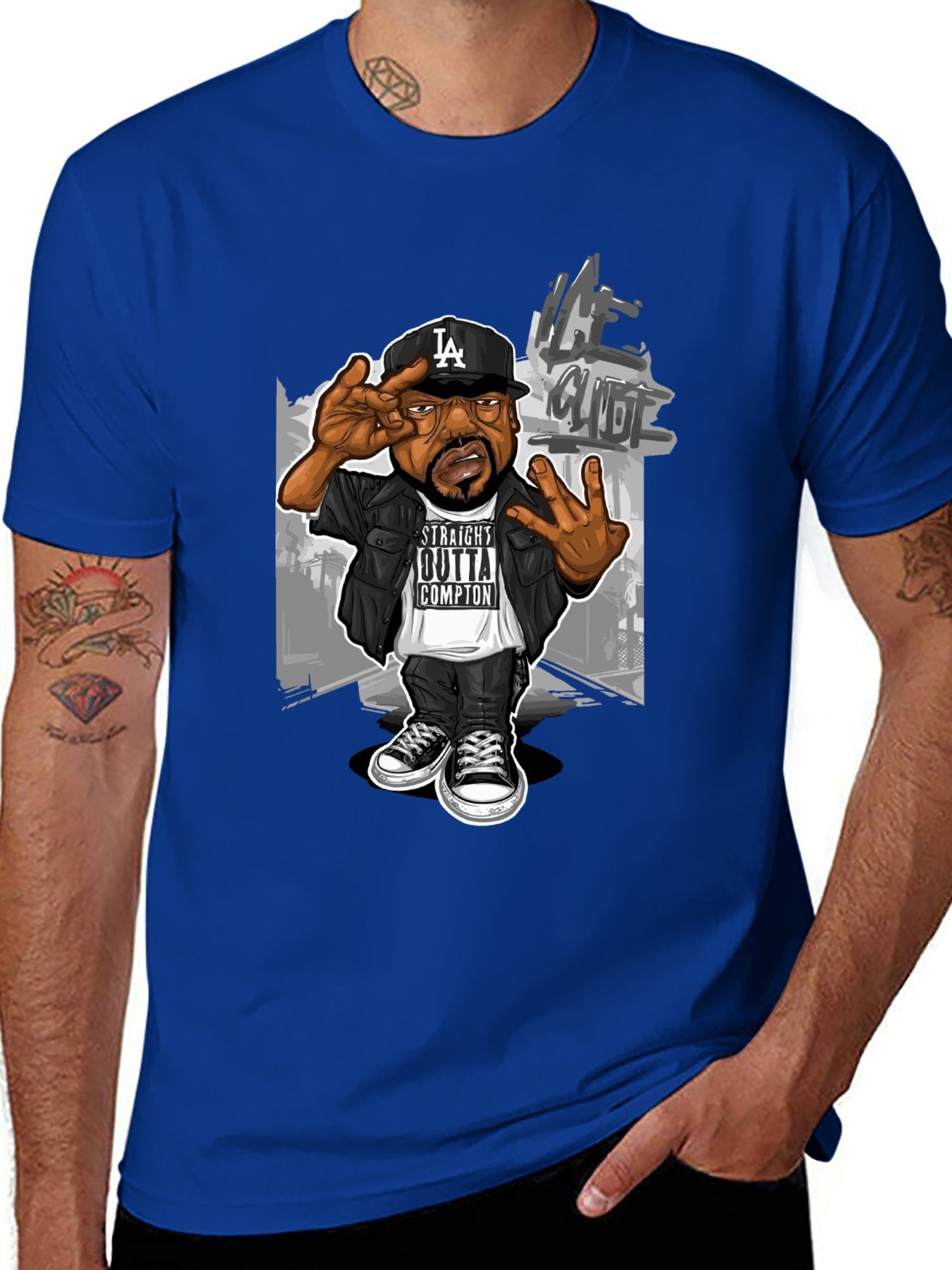 Music Unisex Cotton T-Shirt with Front Heat Transfer Print Xbbxy2c3evwc
