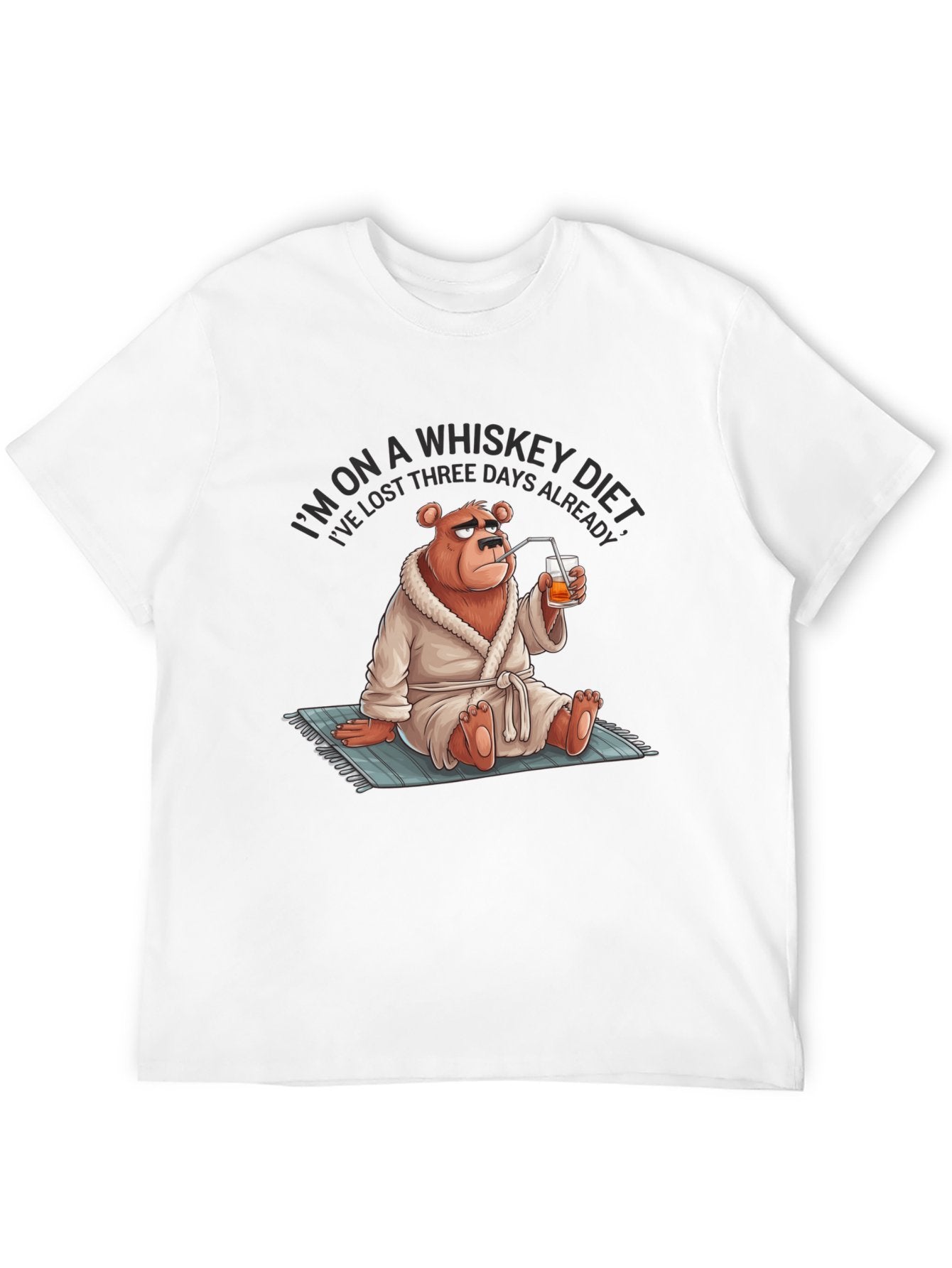 Funny Animals Unisex Cotton T-Shirt with Front Heat Transfer Print Xg2wd2sv4ort