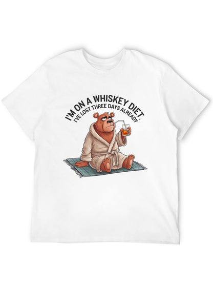 Funny Animals Unisex Cotton T-Shirt with Front Heat Transfer Print Xg2wd2sv4ort
