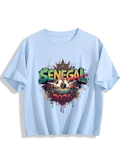 World Cup 2026 Women's Crop Top T-Shirt Senegal