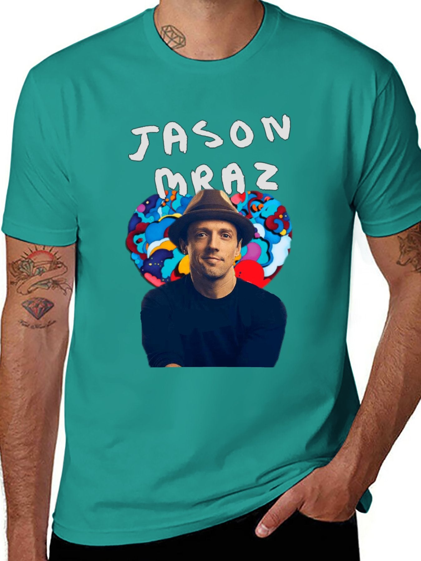 Music Unisex Cotton T-Shirt with Front Heat Transfer Print Xbbxosuzexyv