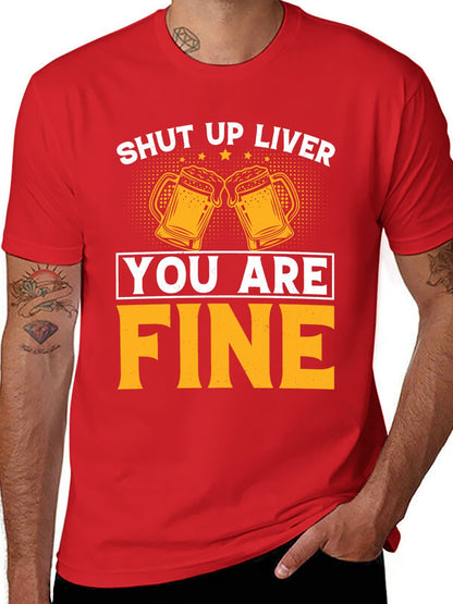 Unisex Cotton T-Shirt with Front Heat Transfer Printxb4v2e3oen2v