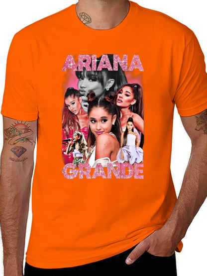 Music Unisex Cotton T-Shirt with Front Heat Transfer Print Xbb950un77wk