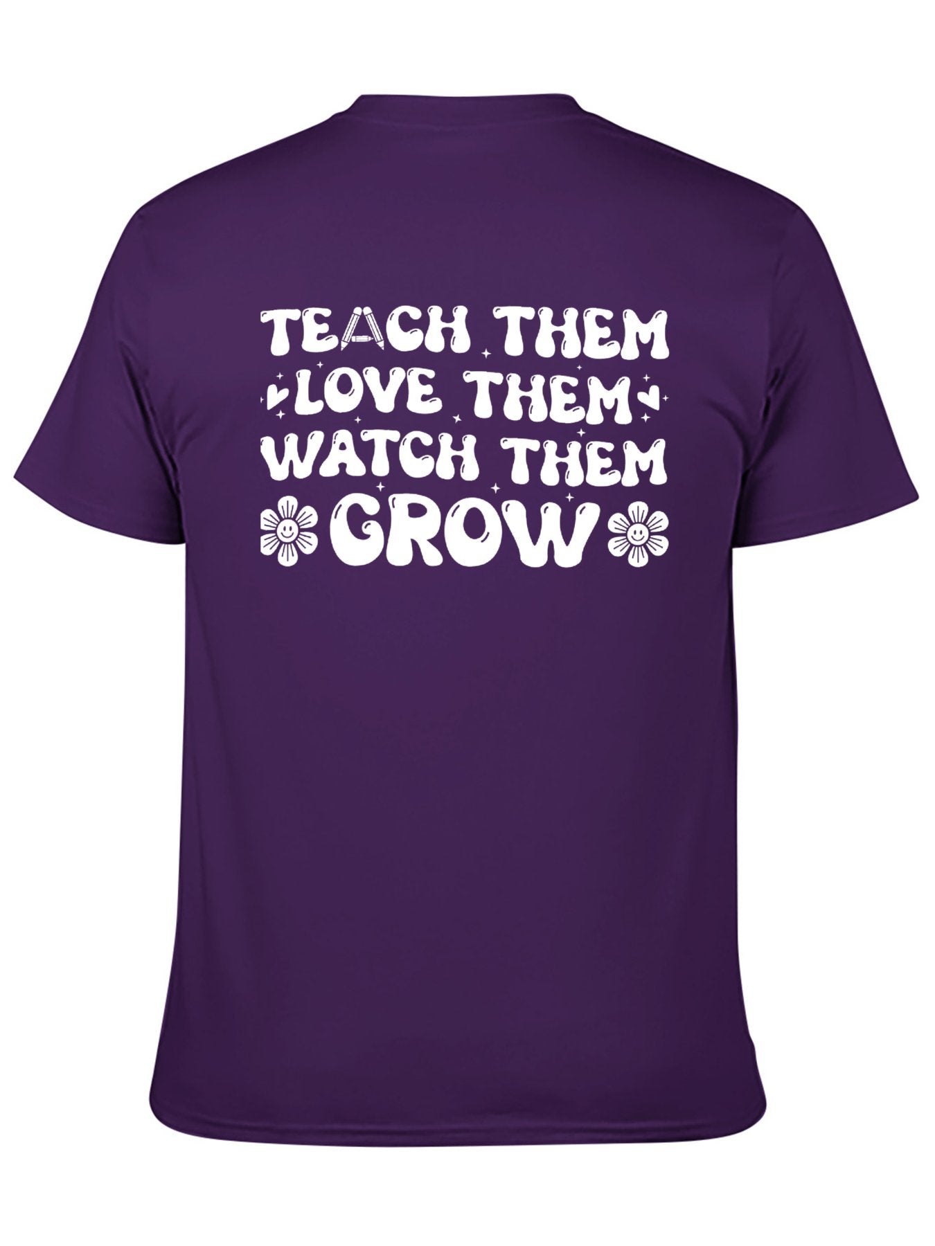 Unisex Cotton T-Shirt with Back Heat Transfer Printxb4432tecuqp