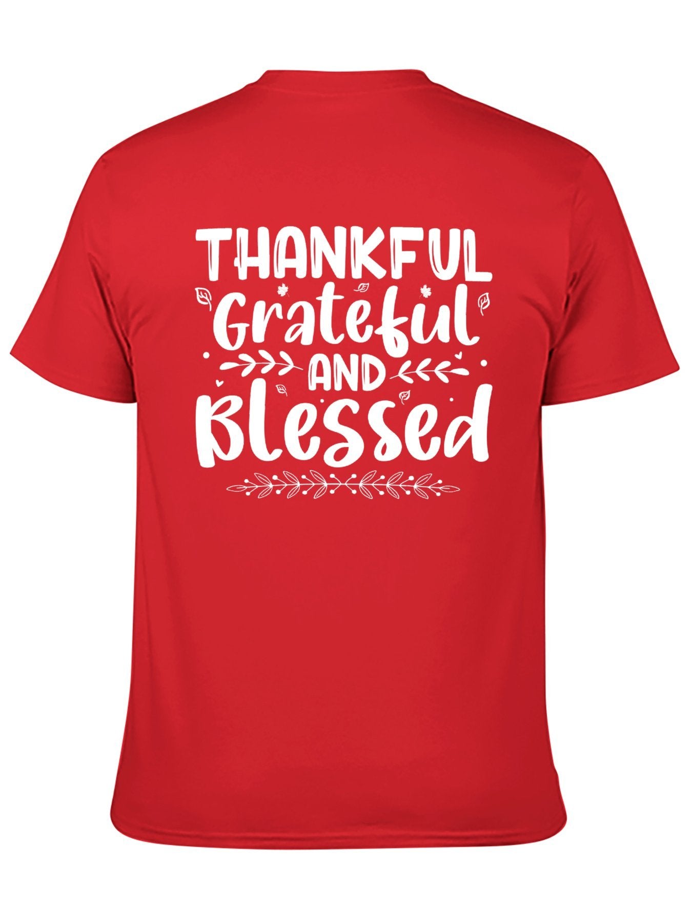 Unisex Cotton T-Shirt with Back Heat Transfer Printxb4432qose2e
