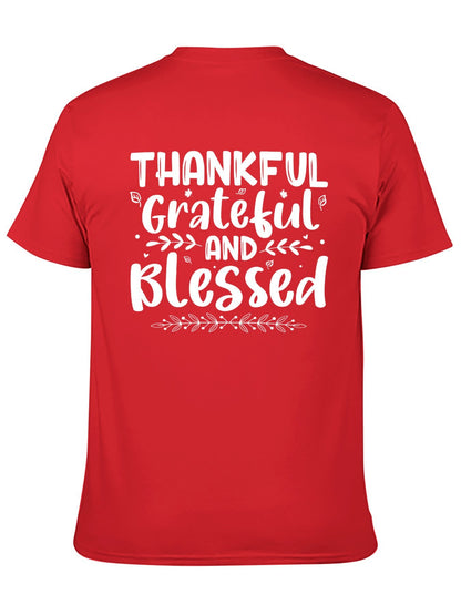 Unisex Cotton T-Shirt with Back Heat Transfer Printxb4432qose2e