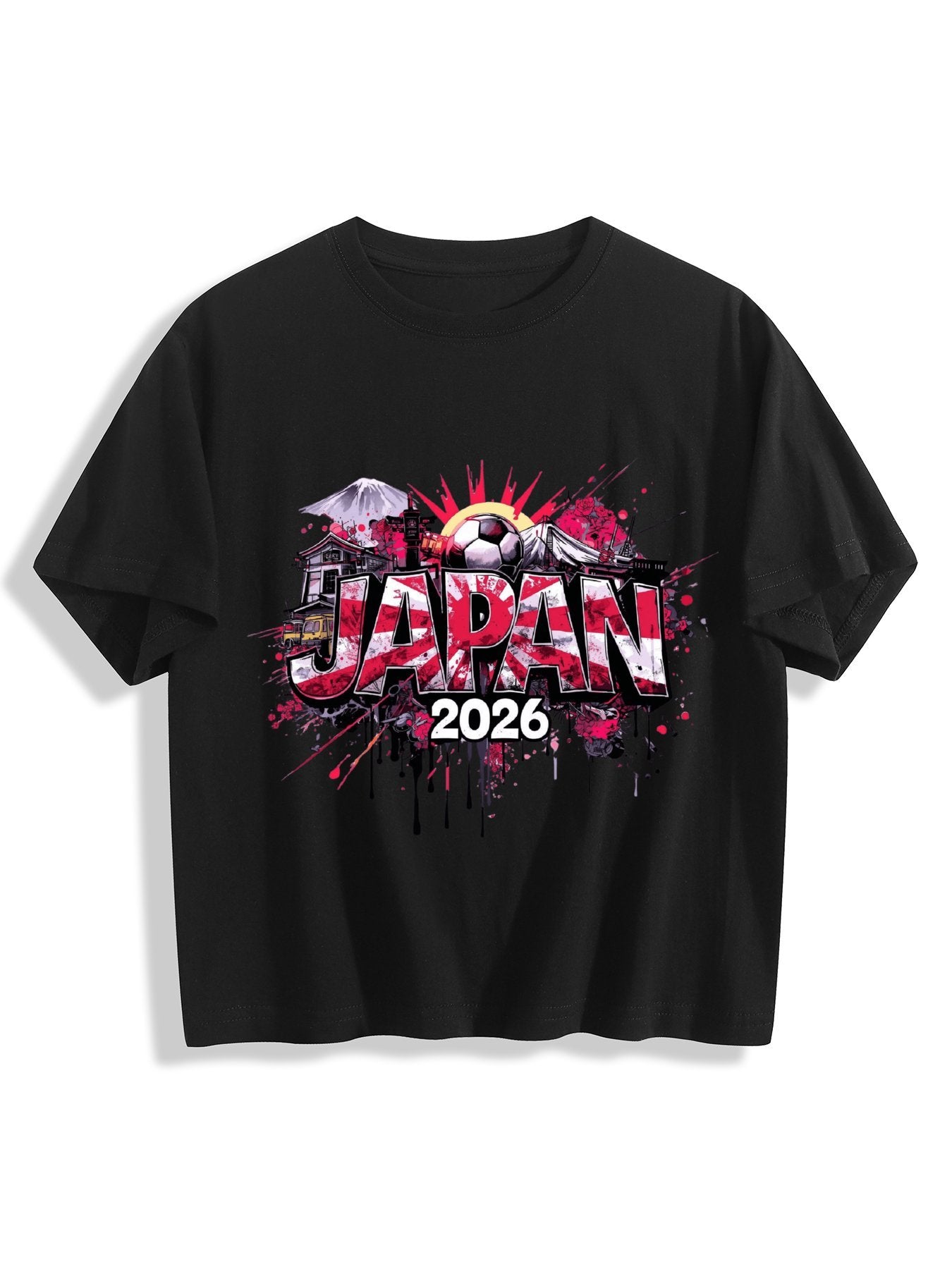 World Cup 2026 Women's Crop Top T-Shirt Japan