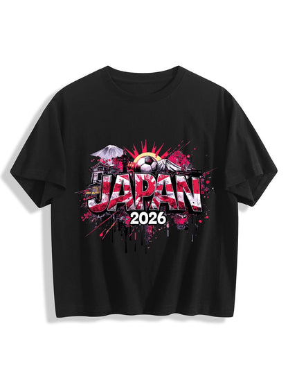 World Cup 2026 Women's Crop Top T-Shirt Japan