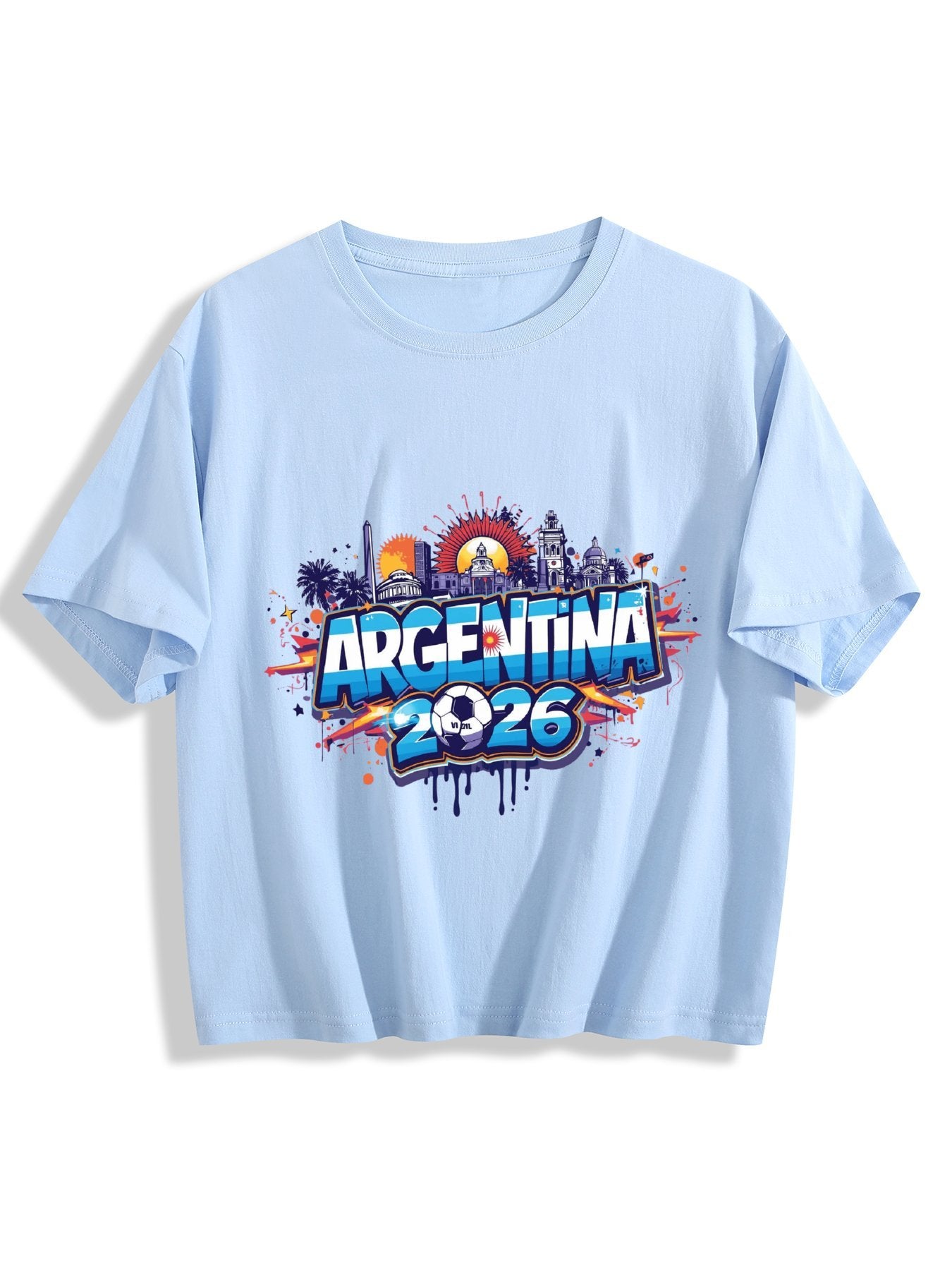 World Cup 2026 Women's Crop Top T-Shirt Argentina