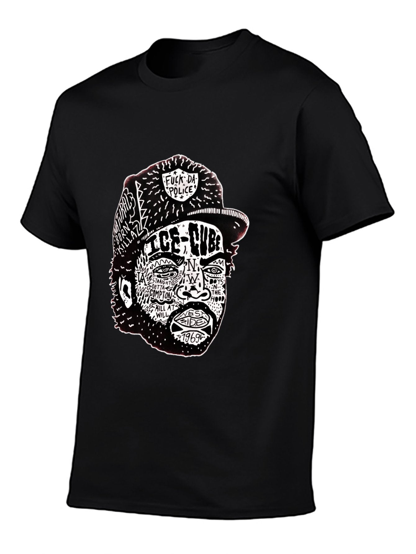 Music Unisex Cotton T-Shirt with Front Heat Transfer Print Xbb95q7ftsr1