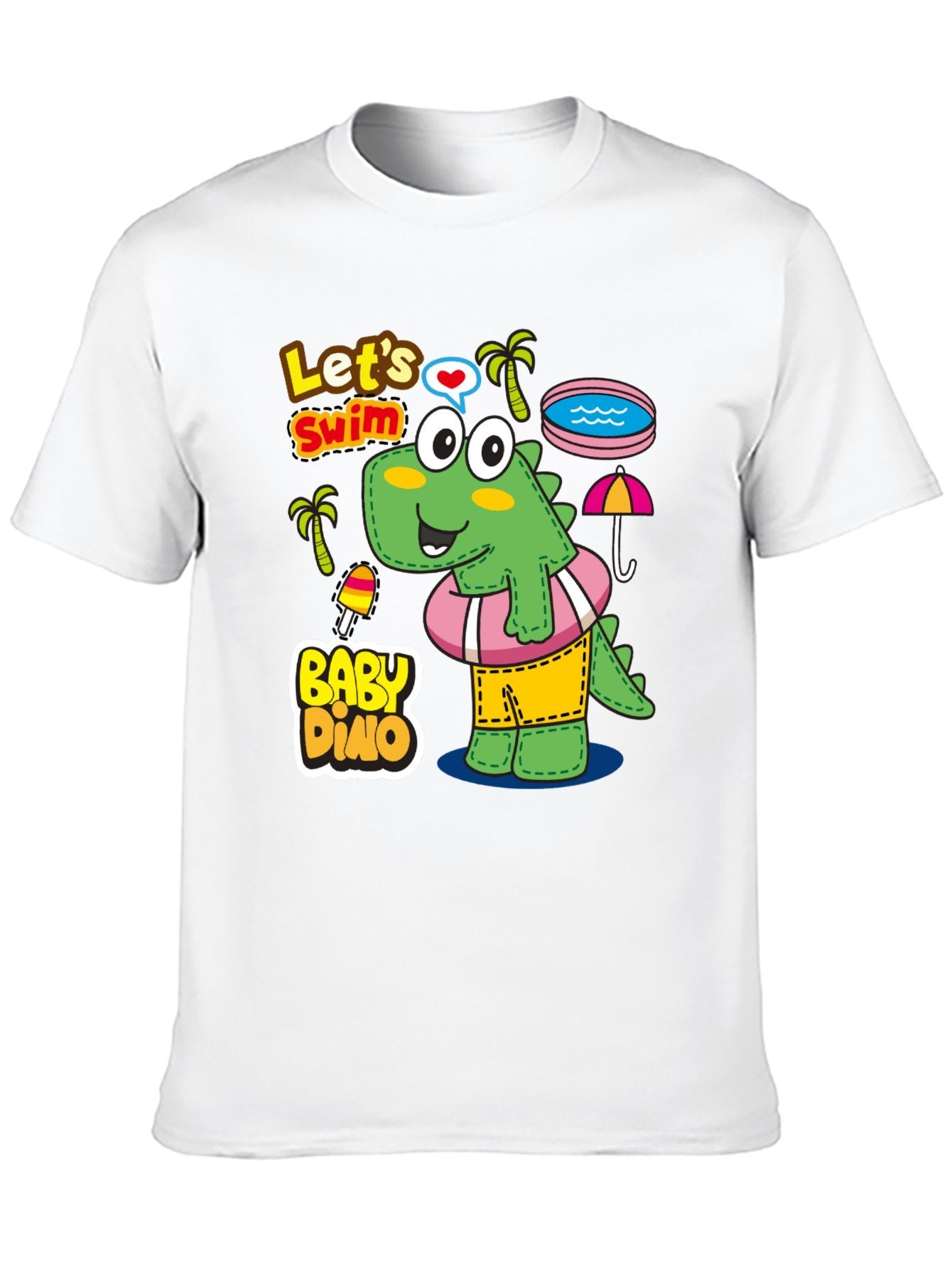 Funny Animals Unisex Cotton T-Shirt with Front Heat Transfer Print Xg2wdsblkl61