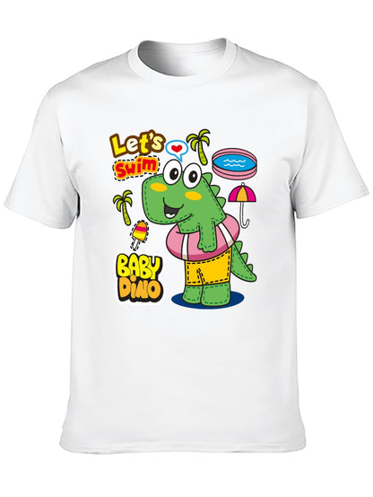 Funny Animals Unisex Cotton T-Shirt with Front Heat Transfer Print Xg2wdsblkl61
