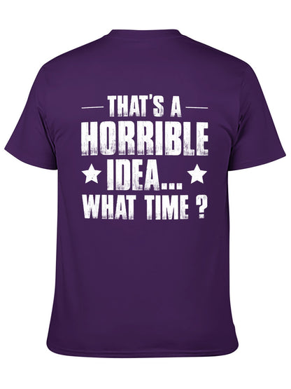 Unisex Cotton T-Shirt with Back Heat Transfer Printxb4432ekq12c