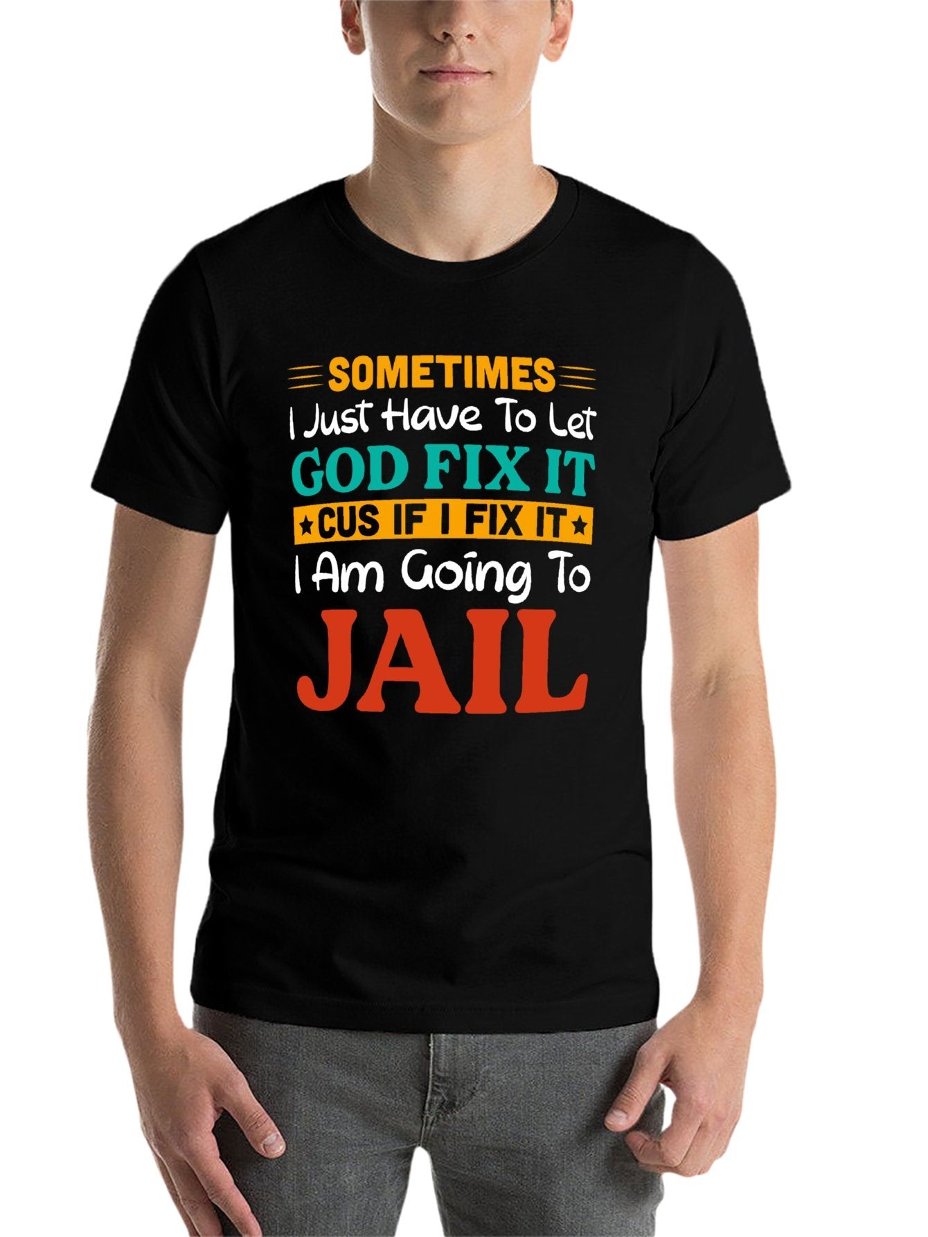 Unisex Cotton T-Shirt with Front Heat Transfer Printxb4v2ec5jdcq
