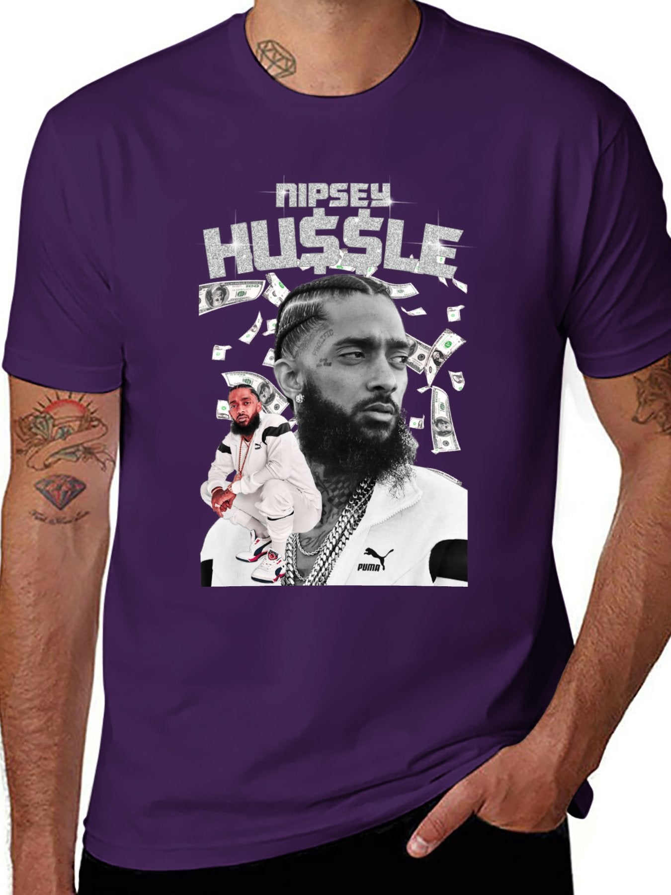 Music Unisex Cotton T-Shirt with Front Heat Transfer Print Xbbxo2zhxbkp