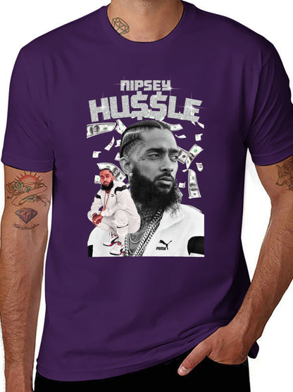 Music Unisex Cotton T-Shirt with Front Heat Transfer Print Xbbxo2zhxbkp