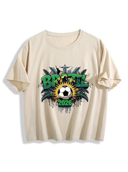 World Cup 2026 Women's Crop Top T-Shirt Brazil