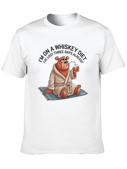 Funny Animals Unisex Cotton T-Shirt with Front Heat Transfer Print Xg2wd2sv4ort