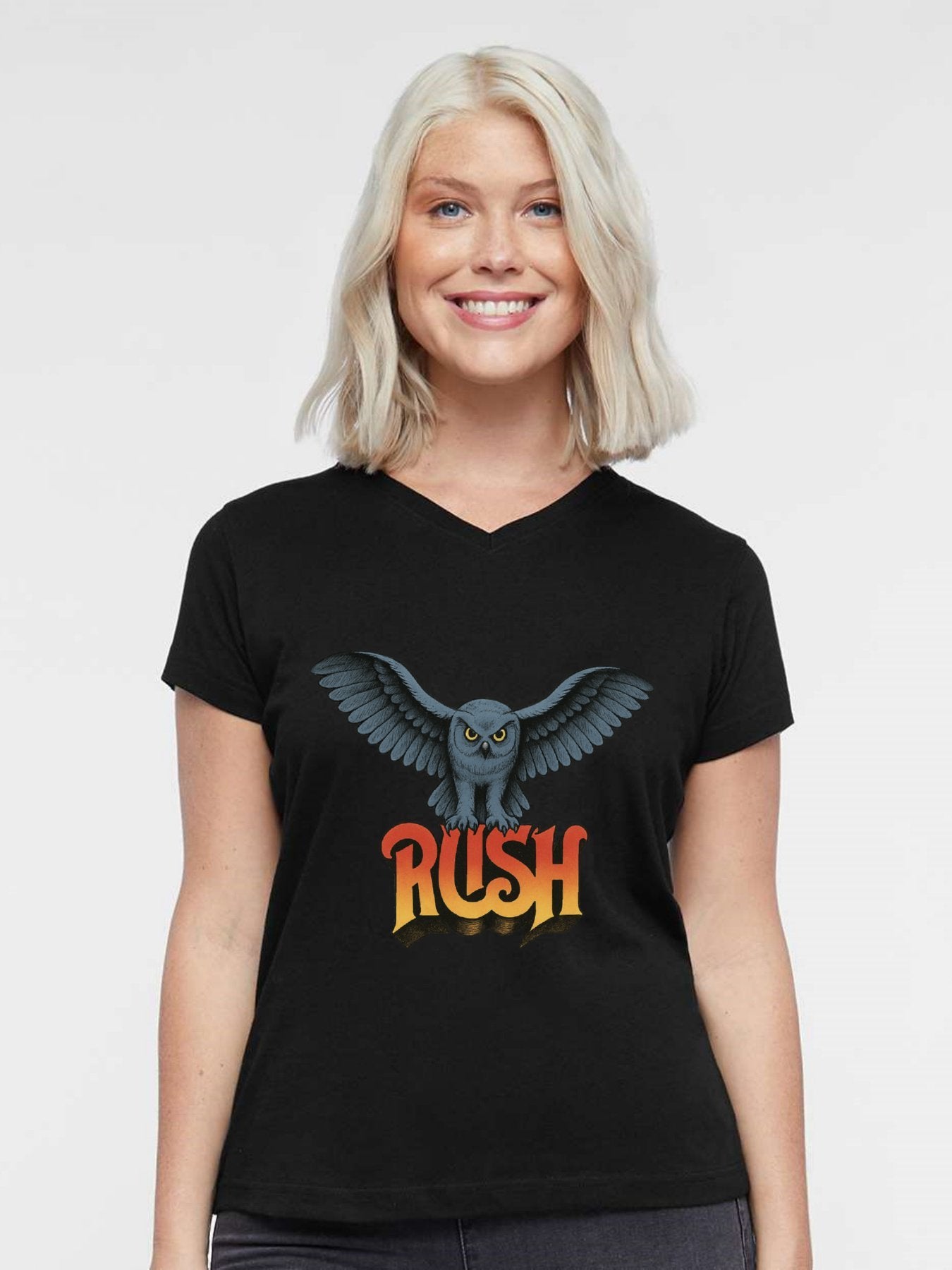 V-neck Women's Cotton T-shirt Rush