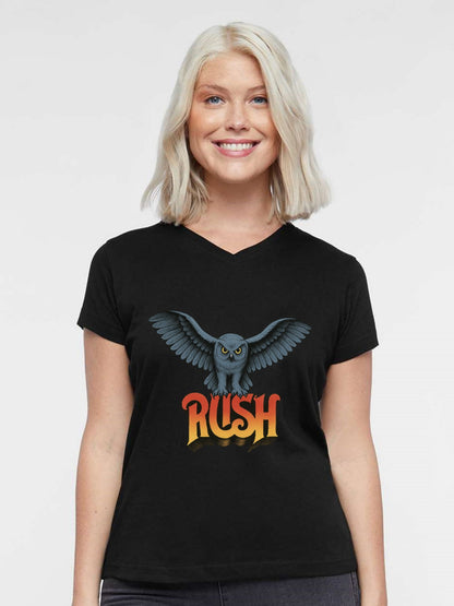 V-neck Women's Cotton T-shirt Rush