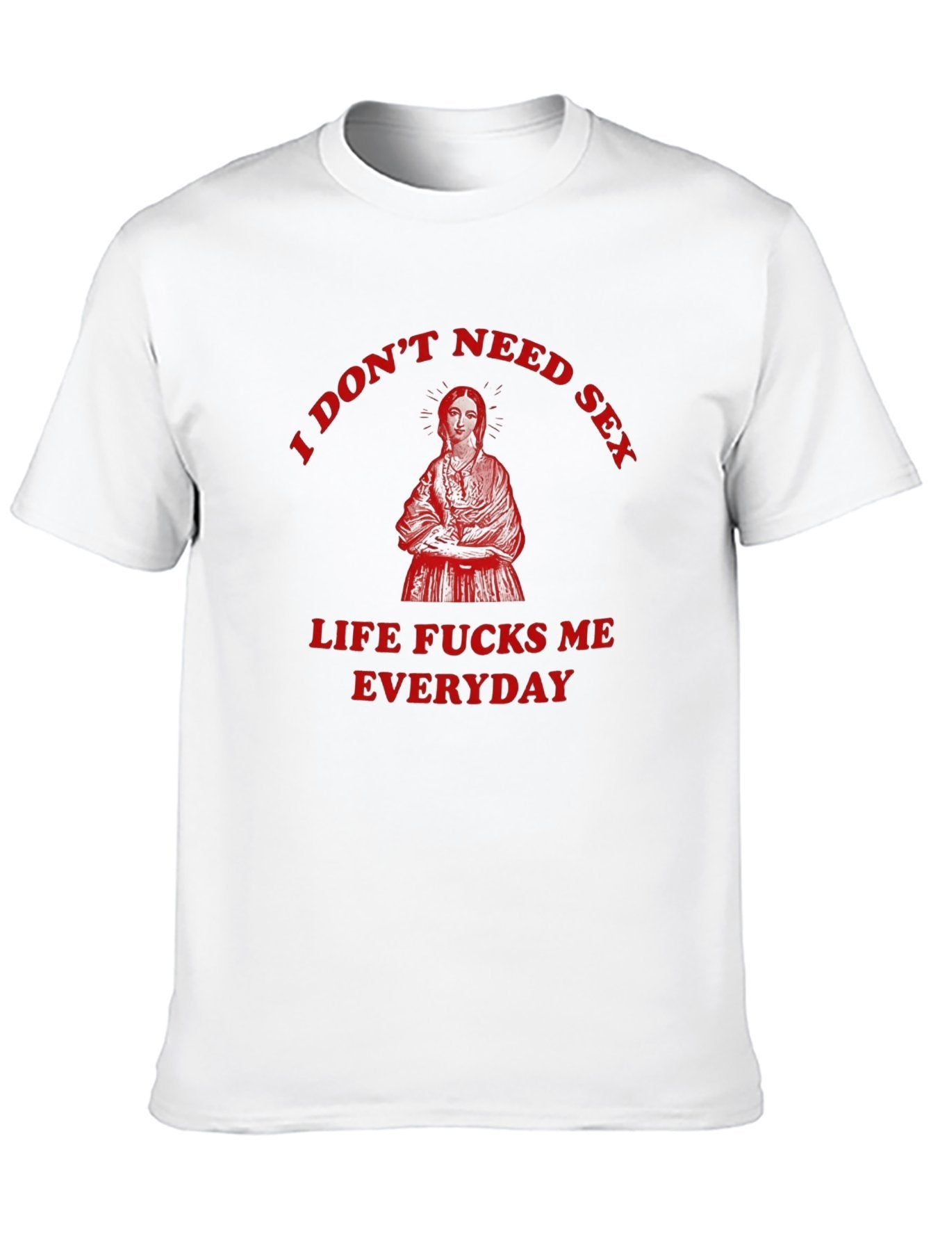 Unisex Cotton T-Shirt with Front Heat Transfer Printxg2kfceozc6q