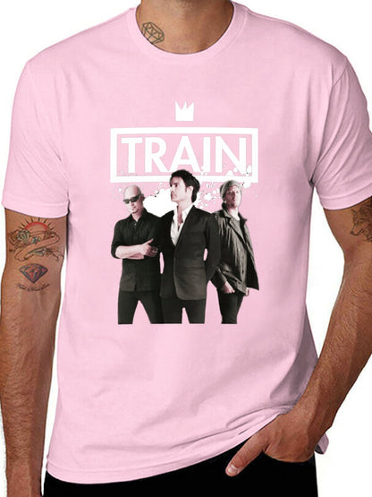 Music Unisex Cotton T-Shirt with Front Heat Transfer Print Xbbxosb7t0tp