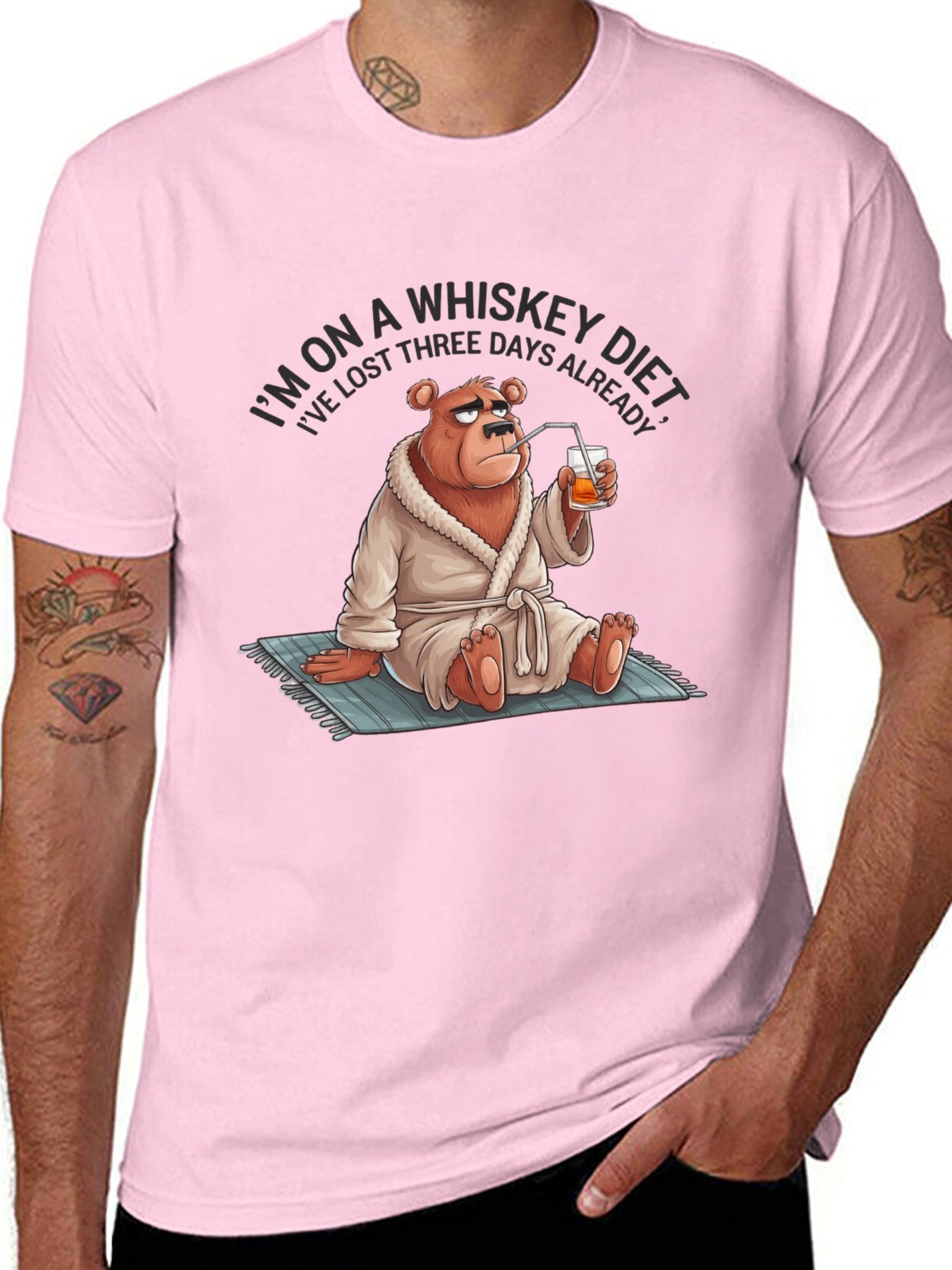 Funny Animals Unisex Cotton T-Shirt with Front Heat Transfer Print Xg2wd2sv4ort