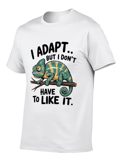 Funny Animals Unisex Cotton T-Shirt with Front Heat Transfer Print Xg2wdsfcplrx