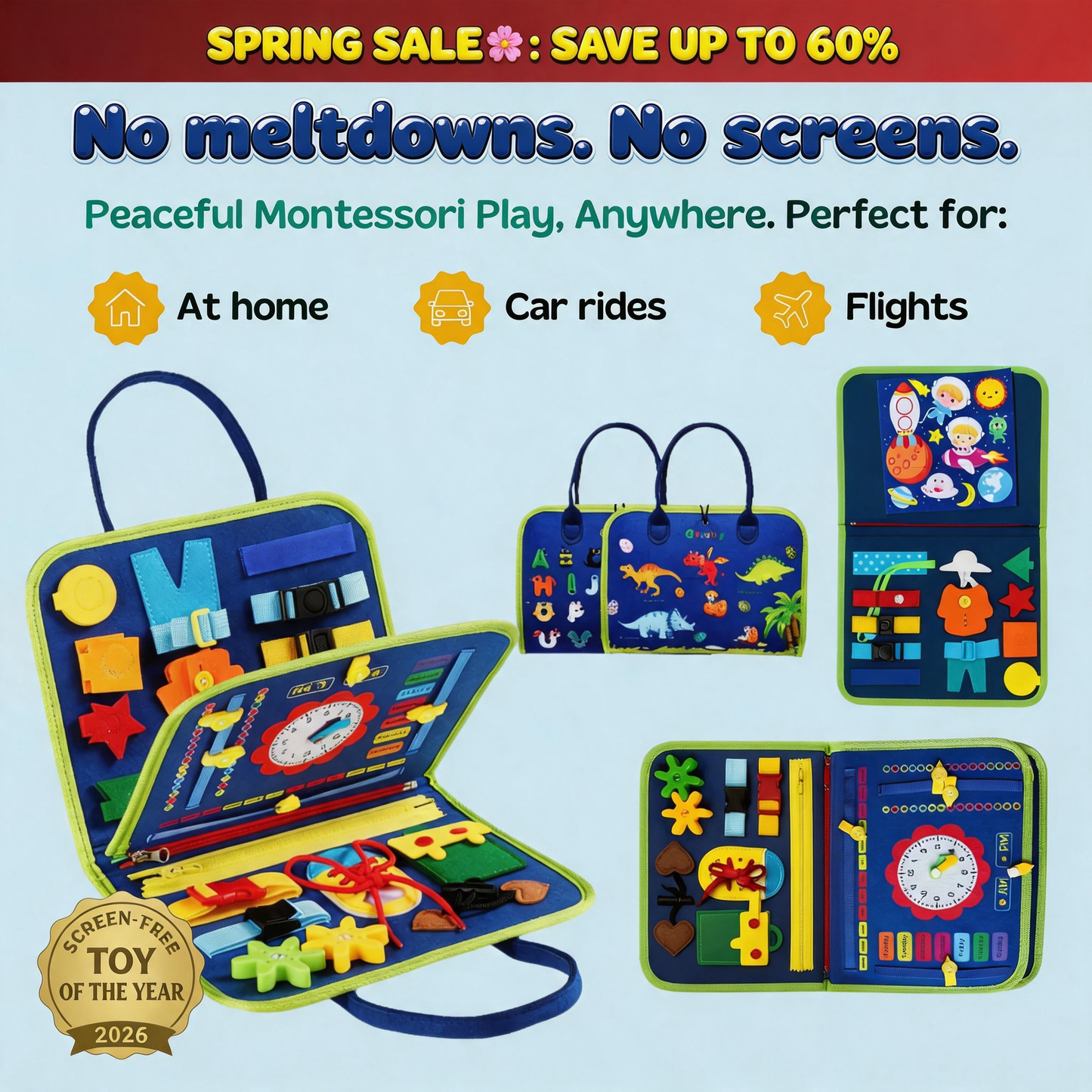 TendyToy™ Montessori Busy Board