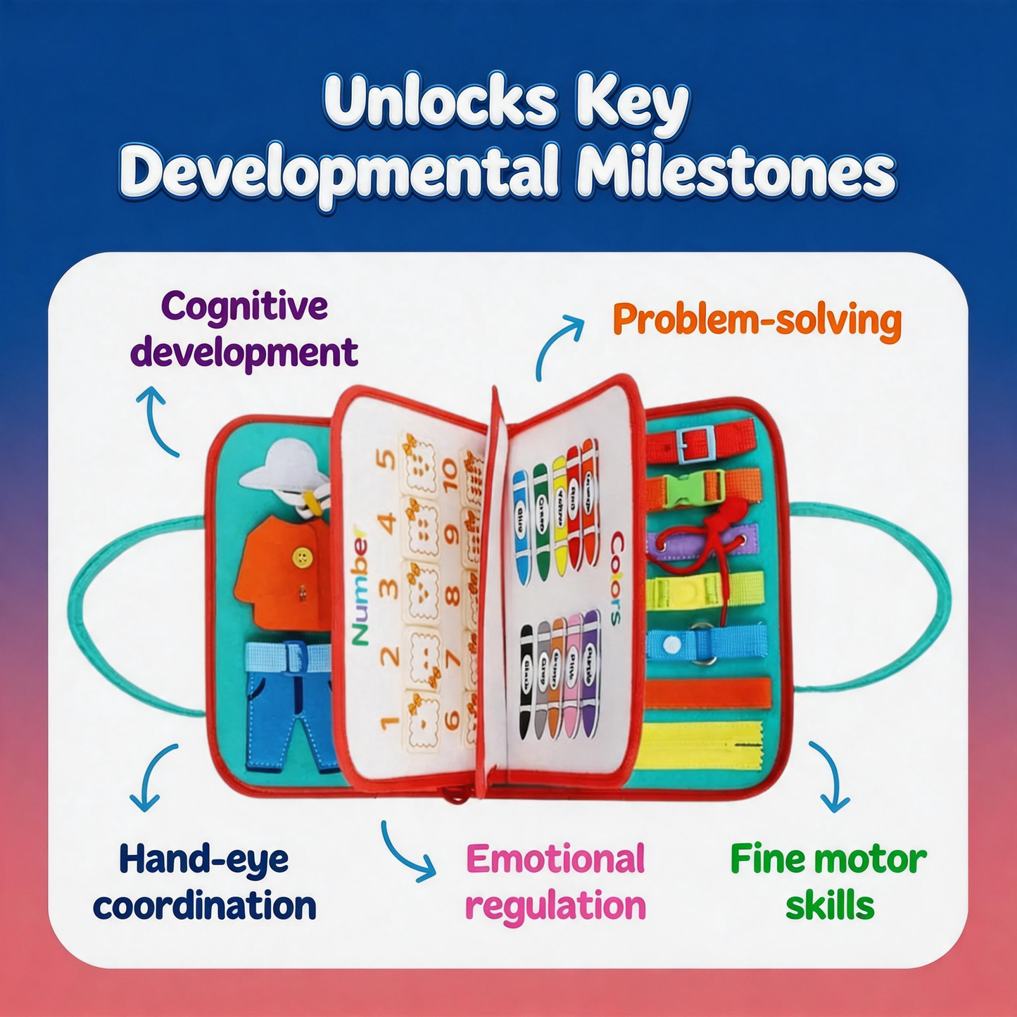 TendyToy™ Montessori Busy Board